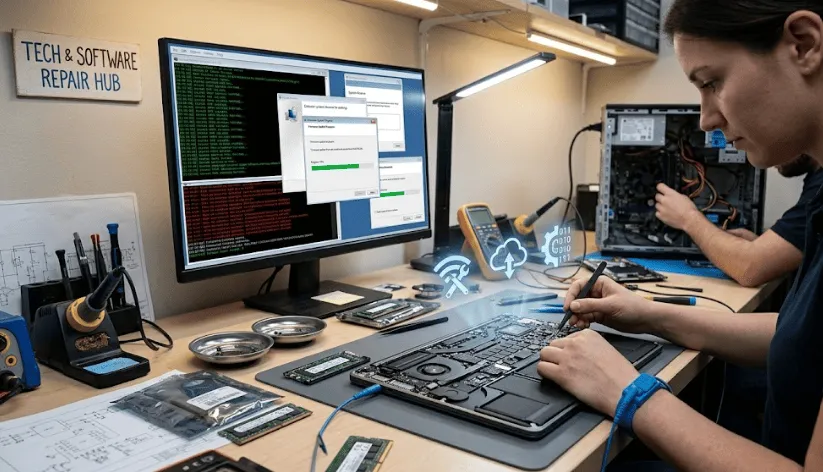 tech and software repair guide online