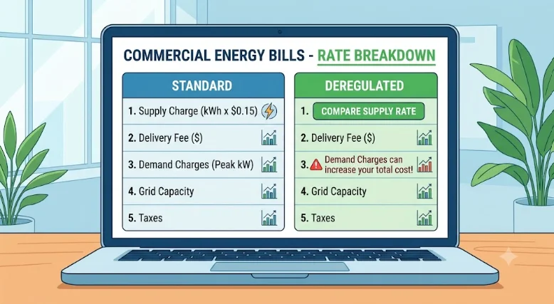 Commercial energy bills