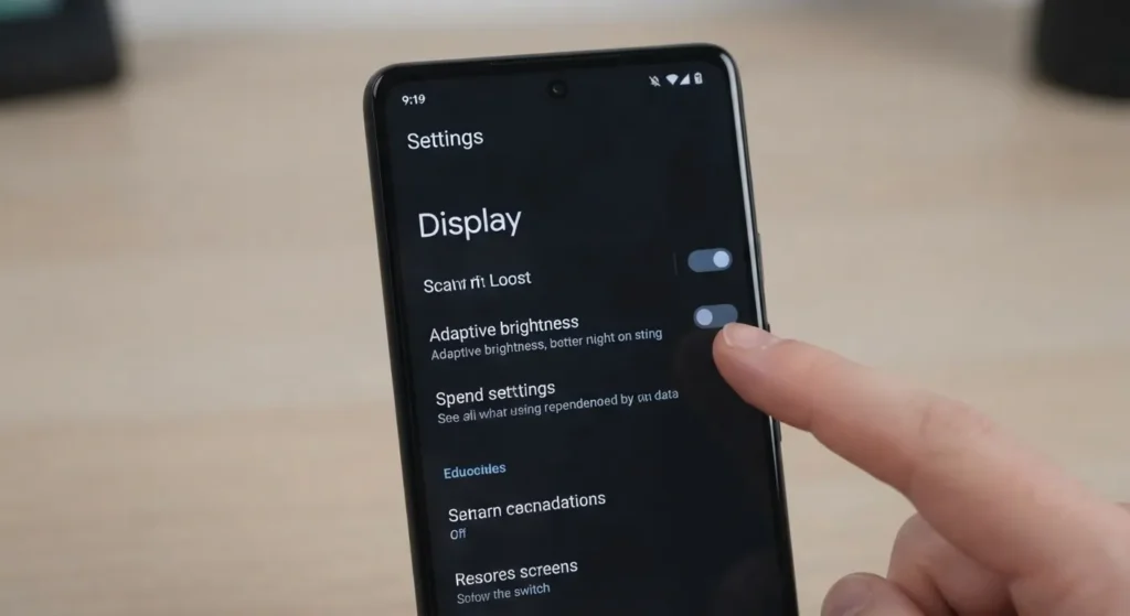 Bright Spot on Phone Screen Android