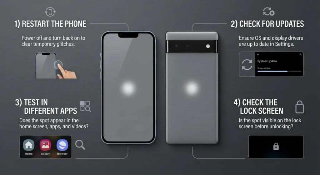 Fix a Bright Spot on a Phone Screen
